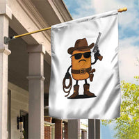 Cowboy Chicken Nugget Garden Flag Funny Food Gift - Wonder Print Shop