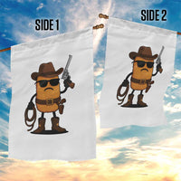 Cowboy Chicken Nugget Garden Flag Funny Food Gift - Wonder Print Shop