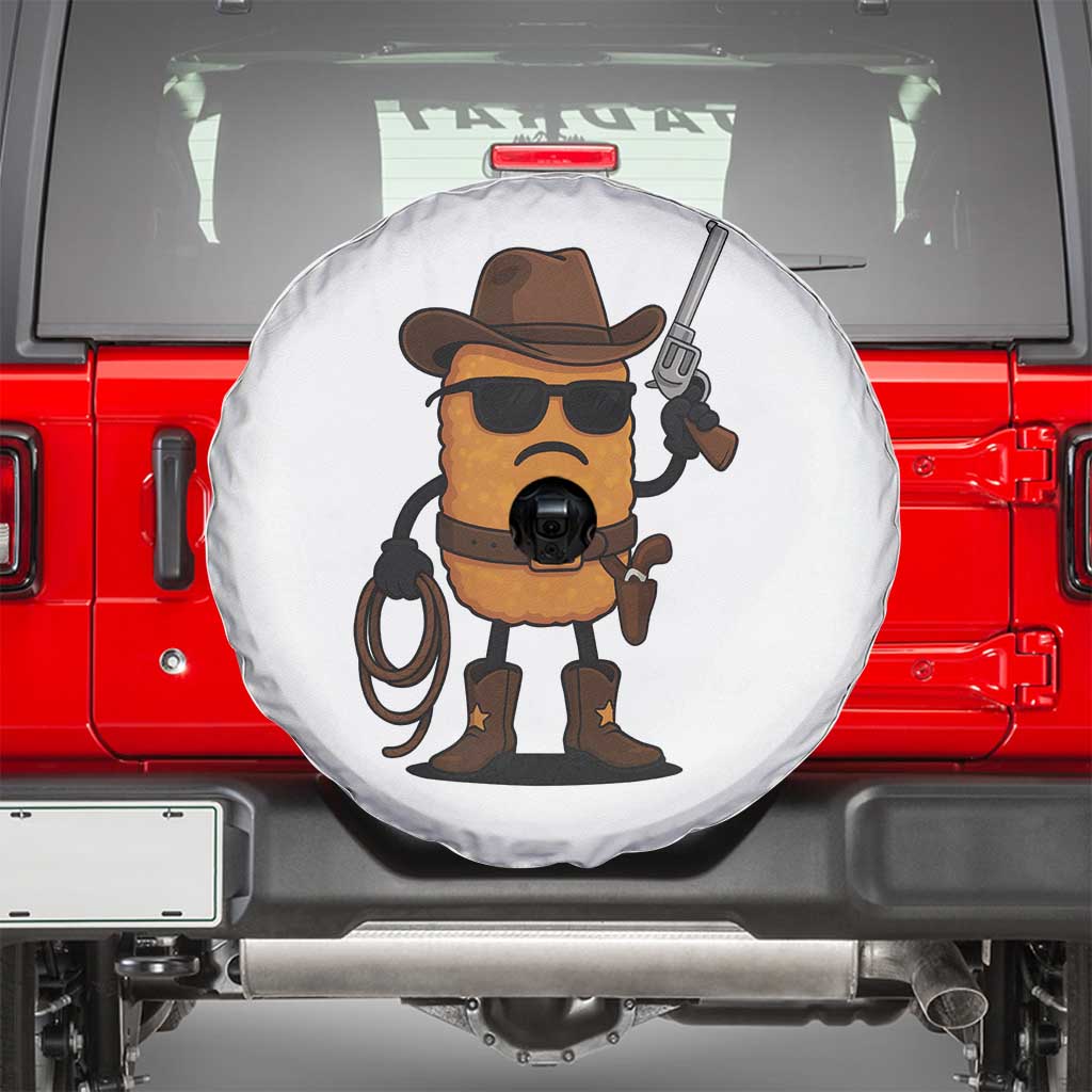 Cowboy Chicken Nugget Spare Tire Cover Funny Food Gift - Wonder Print Shop