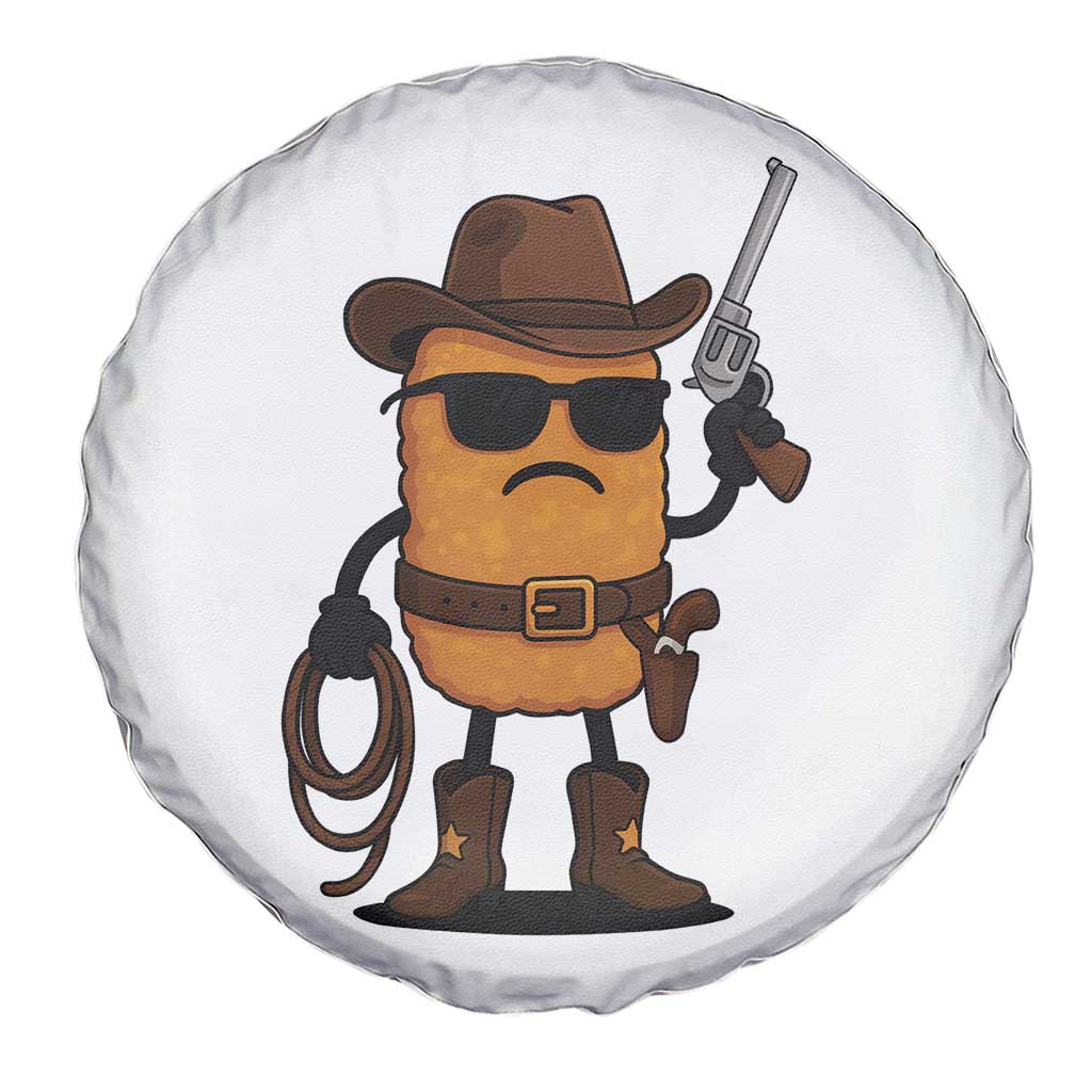 Cowboy Chicken Nugget Spare Tire Cover Funny Food Gift - Wonder Print Shop