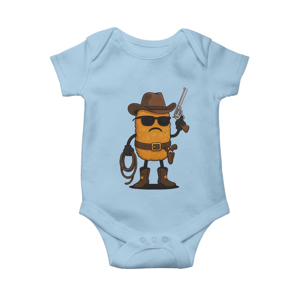 Cowboy Chicken Nugget Baby Onesie Funny Food Gift - Wonder Print Shop