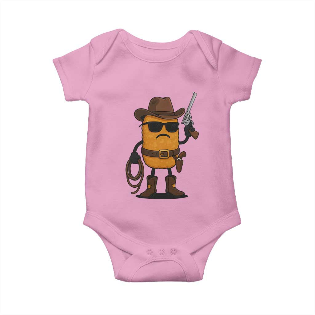 Cowboy Chicken Nugget Baby Onesie Funny Food Gift - Wonder Print Shop