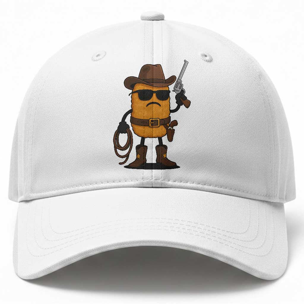 Cowboy Chicken Nugget Baseball Cap Funny Food Gift