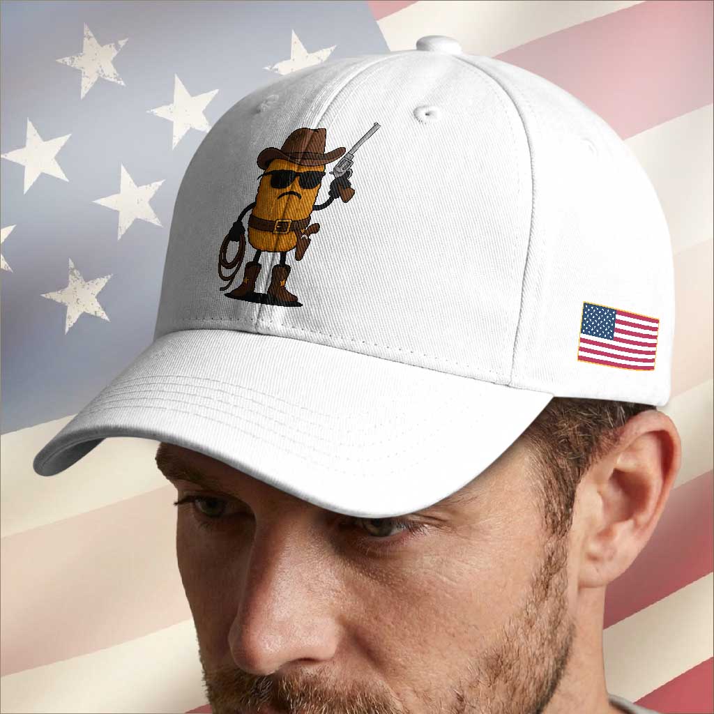 Cowboy Chicken Nugget Baseball Cap Funny Food Gift