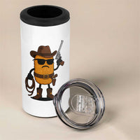 Cowboy Chicken Nugget 4 in 1 Can Cooler Tumbler Funny Food Gift