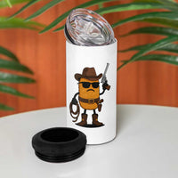 Cowboy Chicken Nugget 4 in 1 Can Cooler Tumbler Funny Food Gift