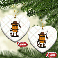 Cowboy Chicken Nugget Ceramic Ornament Funny Food Gift - Wonder Print Shop