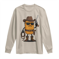 Cowboy Chicken Nugget Long Sleeve Shirt Funny Food Gift - Wonder Print Shop