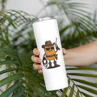 Cowboy Chicken Nugget Skinny Tumbler Funny Food Gift