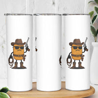 Cowboy Chicken Nugget Skinny Tumbler Funny Food Gift