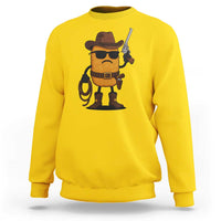 Cowboy Chicken Nugget Sweatshirt Funny Food Gift - Wonder Print Shop