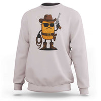 Cowboy Chicken Nugget Sweatshirt Funny Food Gift - Wonder Print Shop