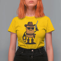 Cowboy Chicken Nugget T Shirt For Women Funny Food Gift - Wonder Print Shop