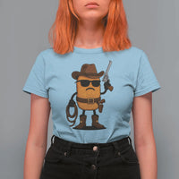 Cowboy Chicken Nugget T Shirt For Women Funny Food Gift - Wonder Print Shop