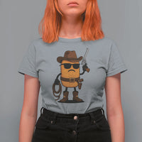 Cowboy Chicken Nugget T Shirt For Women Funny Food Gift - Wonder Print Shop