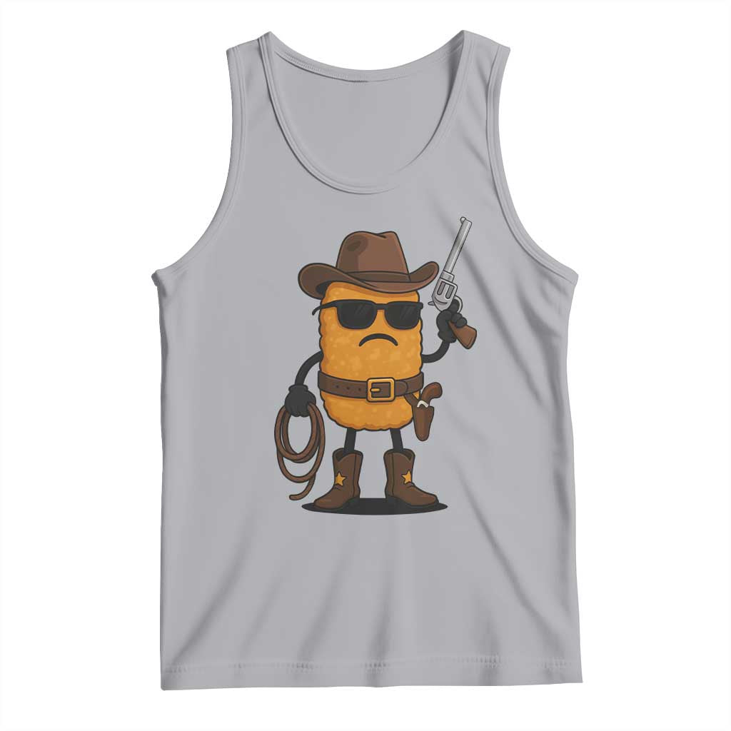 Cowboy Chicken Nugget Tank Top Funny Food Gift - Wonder Print Shop