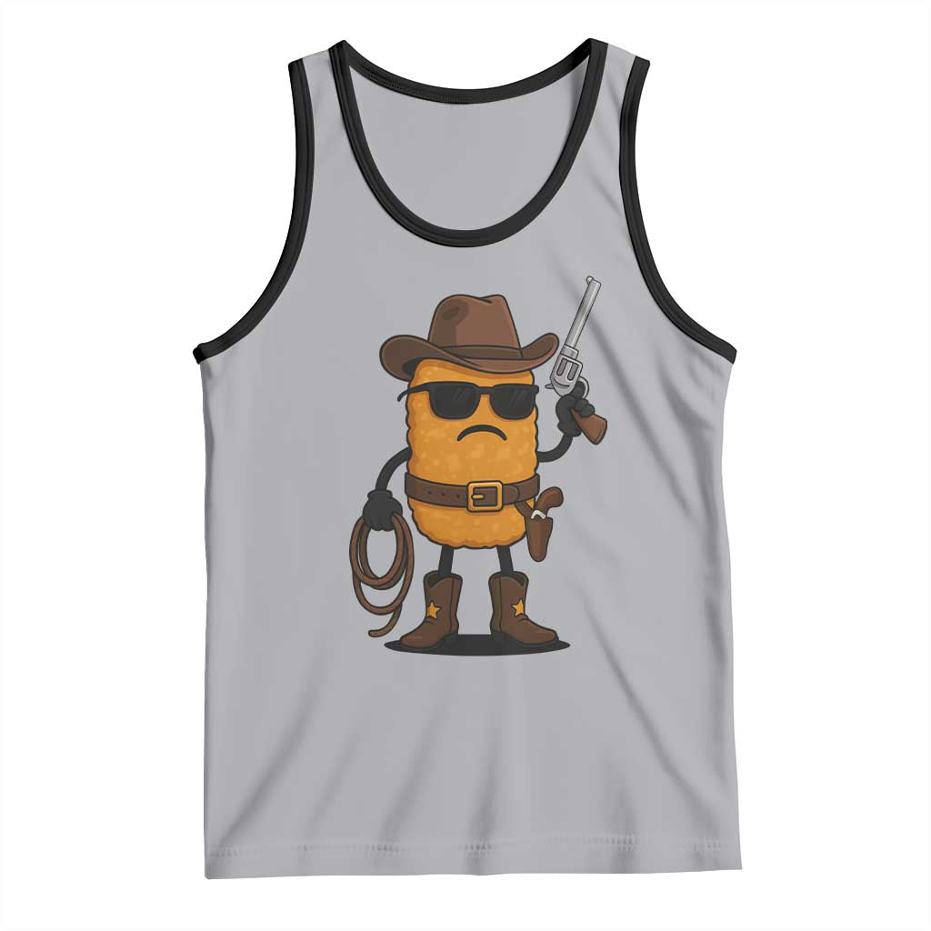 Cowboy Chicken Nugget Tank Top Funny Food Gift - Wonder Print Shop