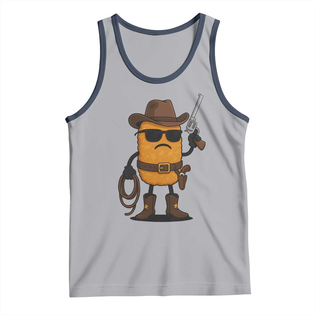 Cowboy Chicken Nugget Tank Top Funny Food Gift - Wonder Print Shop
