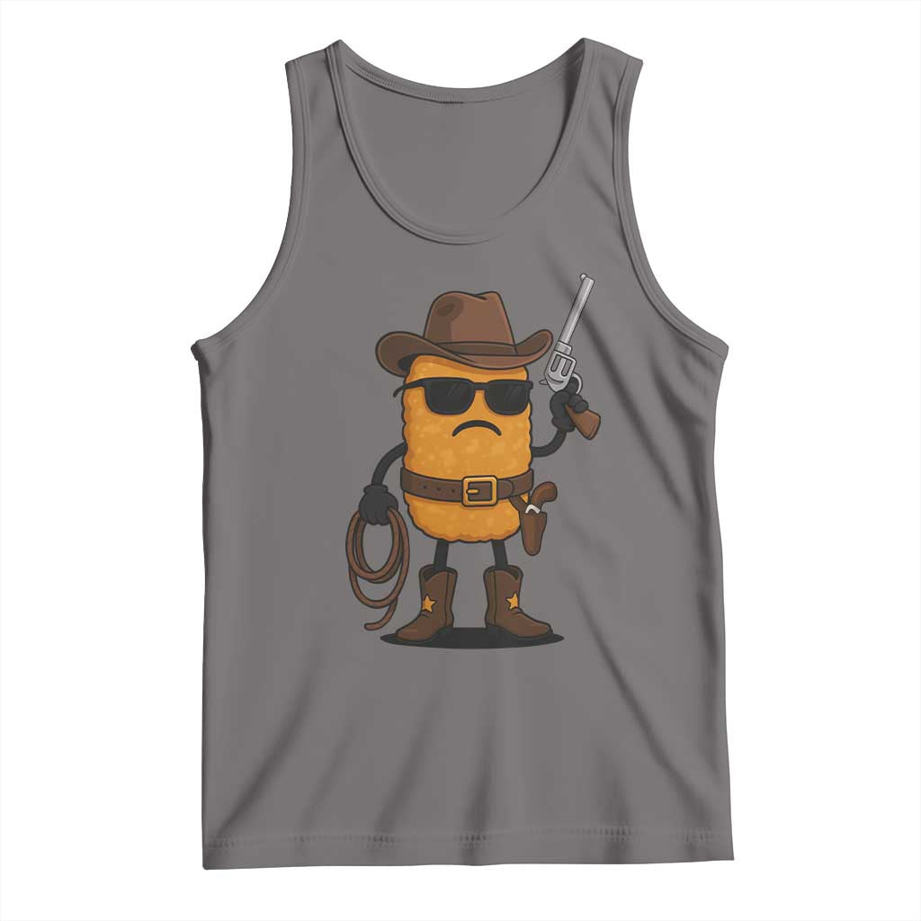 Cowboy Chicken Nugget Tank Top Funny Food Gift - Wonder Print Shop