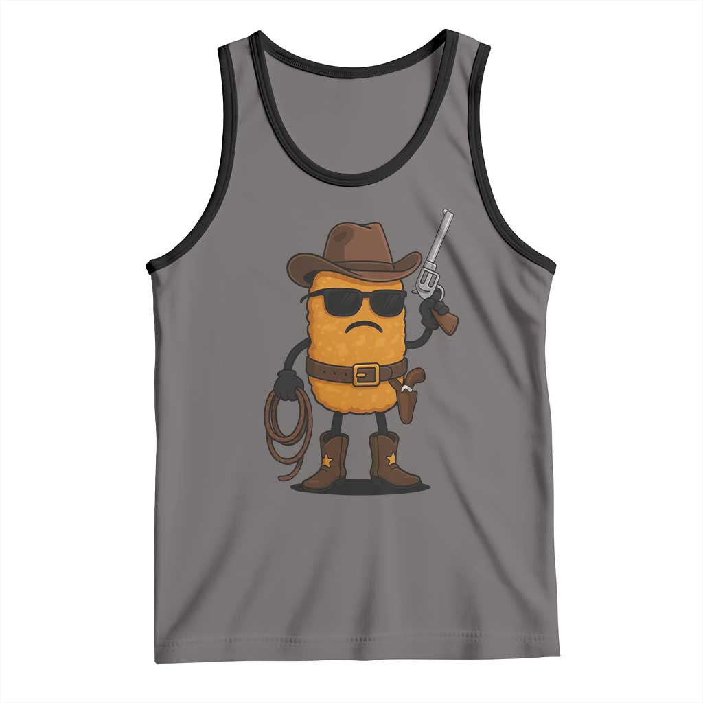 Cowboy Chicken Nugget Tank Top Funny Food Gift - Wonder Print Shop