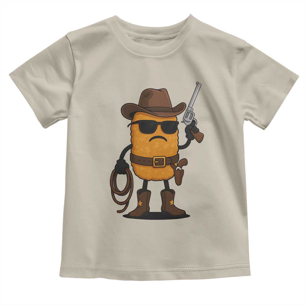 Cowboy Chicken Nugget Toddler T Shirt Funny Food Gift - Wonder Print Shop