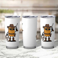 Cowboy Chicken Nugget Tumbler Cup Funny Food Gift