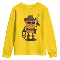 Cowboy Chicken Nugget Youth Sweatshirt Funny Food Gift - Wonder Print Shop