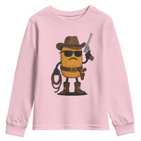 Cowboy Chicken Nugget Youth Sweatshirt Funny Food Gift - Wonder Print Shop