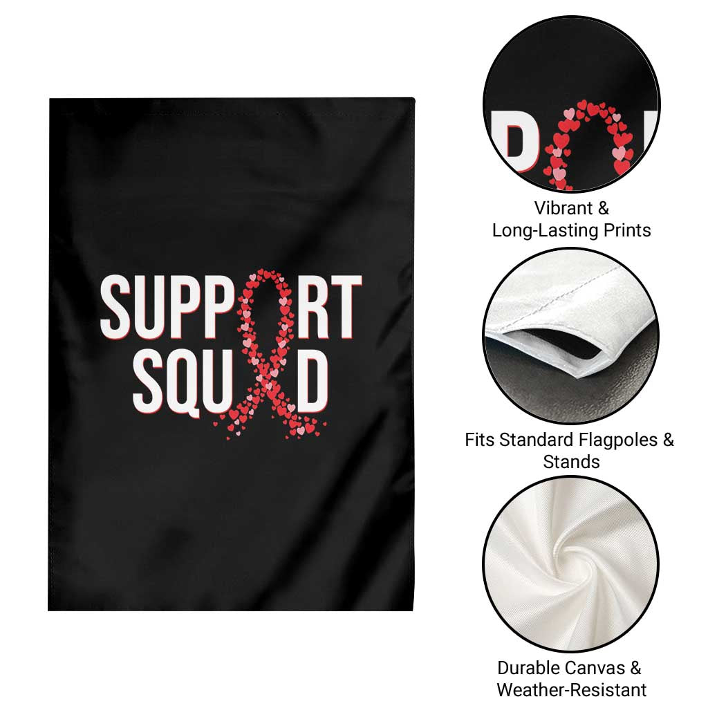 HIV AIDS Awareness Fighter Garden Flag Support Squad Gift - Wonder Print Shop