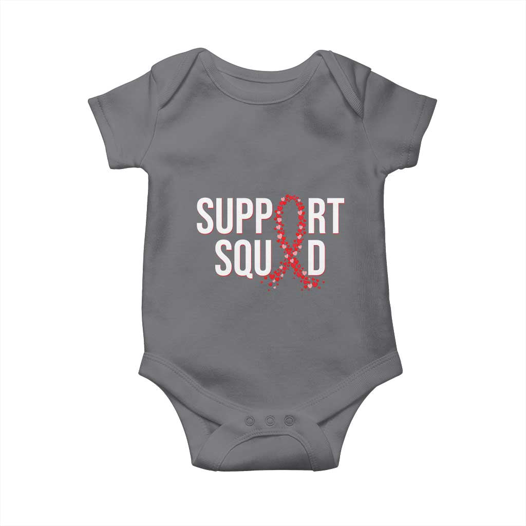 HIV AIDS Awareness Fighter Baby Onesie Support Squad Gift - Wonder Print Shop