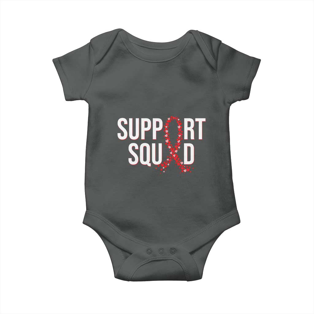 HIV AIDS Awareness Fighter Baby Onesie Support Squad Gift - Wonder Print Shop