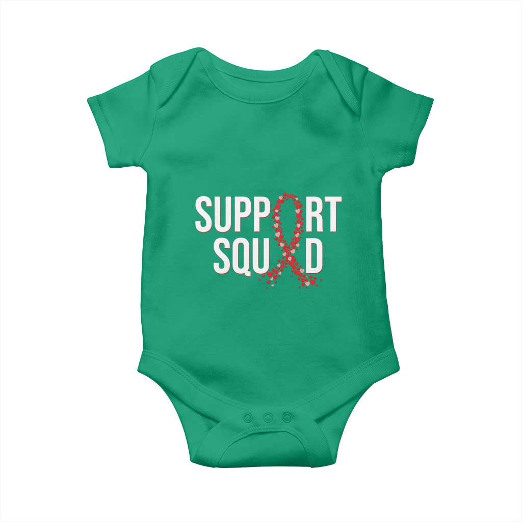HIV AIDS Awareness Fighter Baby Onesie Support Squad Gift - Wonder Print Shop