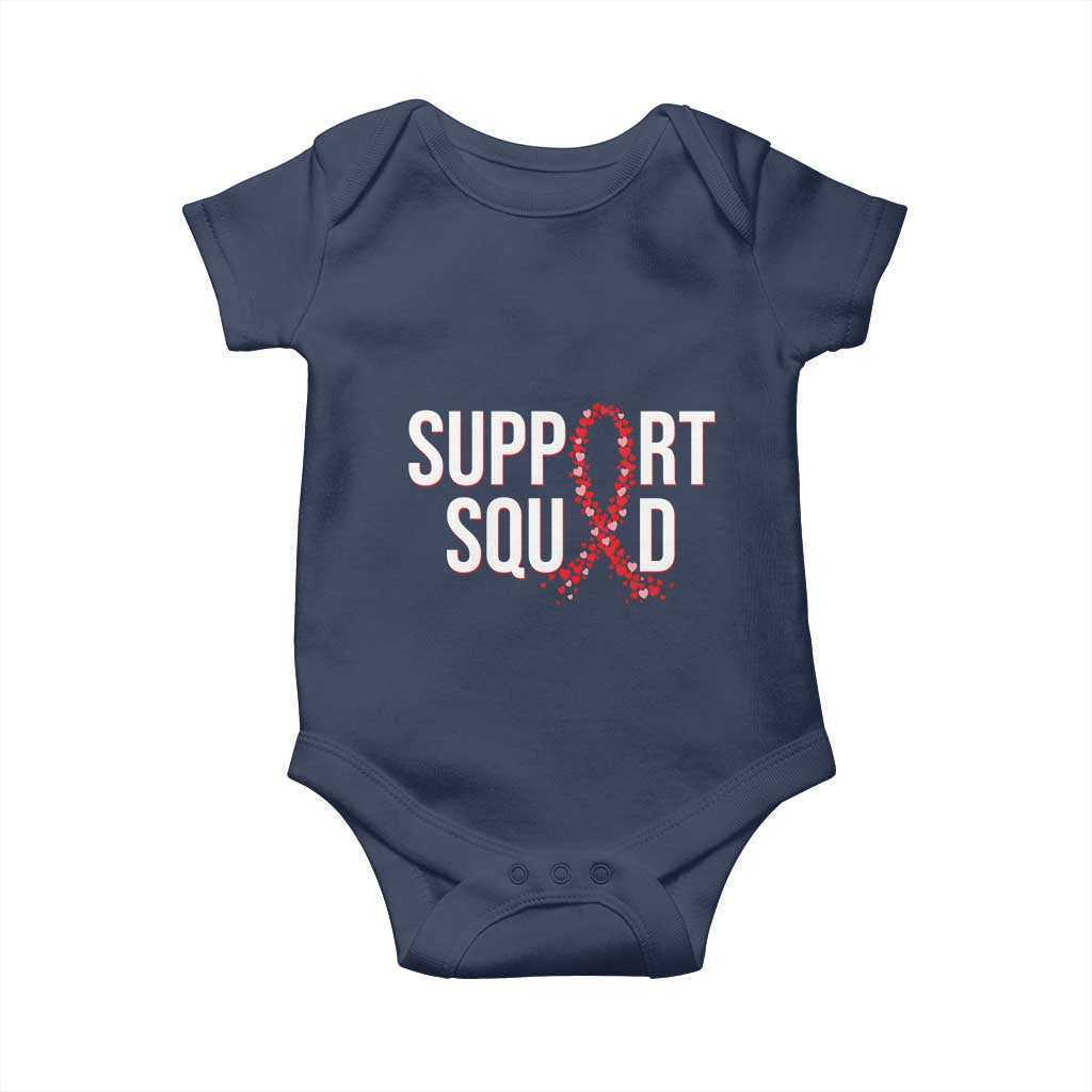 HIV AIDS Awareness Fighter Baby Onesie Support Squad Gift - Wonder Print Shop
