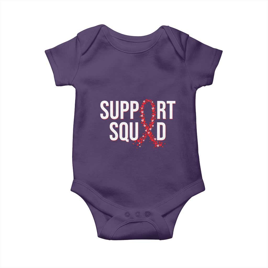 HIV AIDS Awareness Fighter Baby Onesie Support Squad Gift - Wonder Print Shop