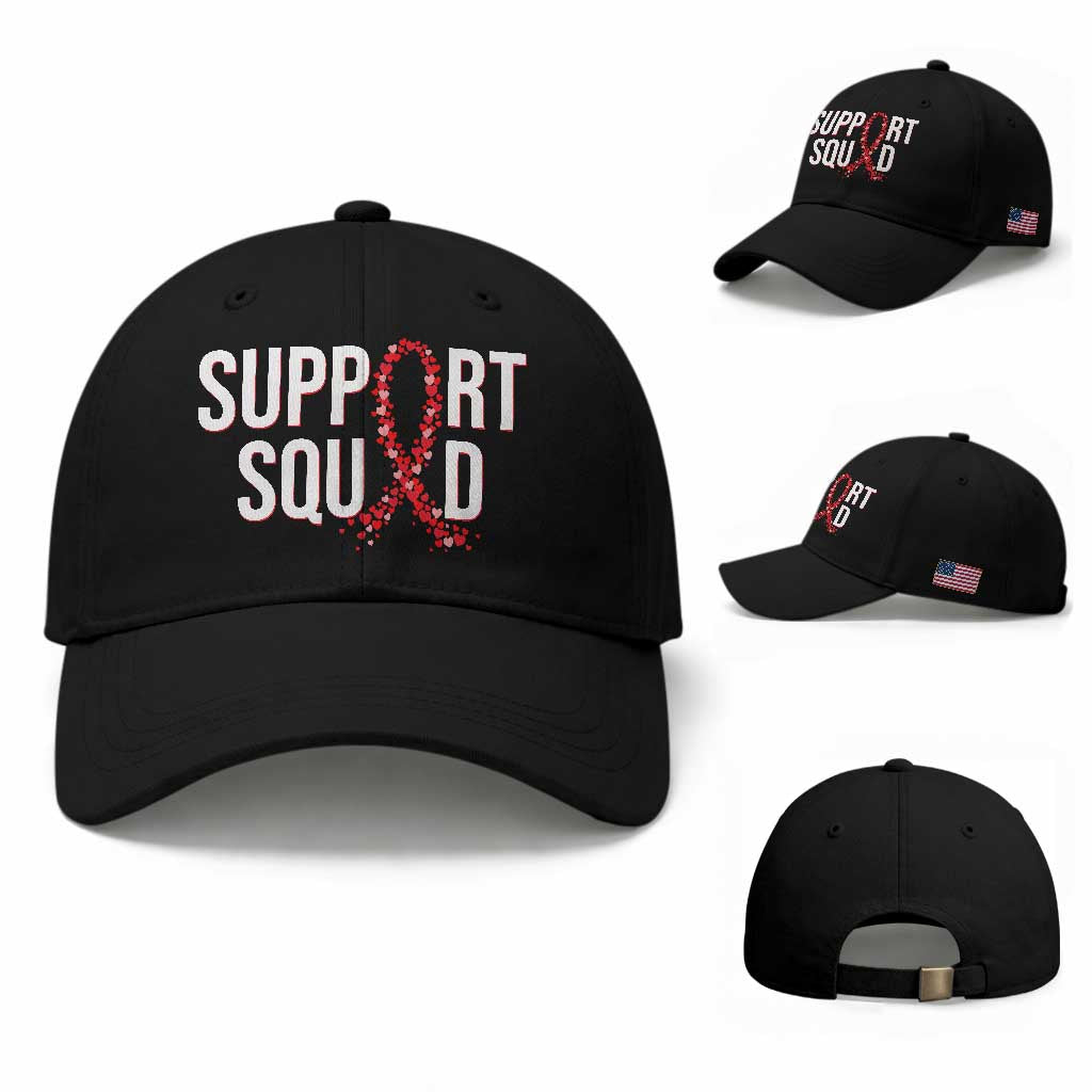 HIV AIDS Awareness Fighter Baseball Cap Support Squad Gift