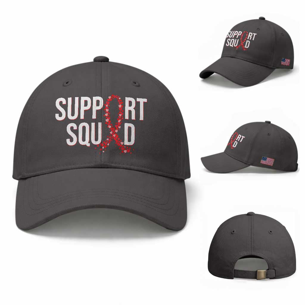 HIV AIDS Awareness Fighter Baseball Cap Support Squad Gift
