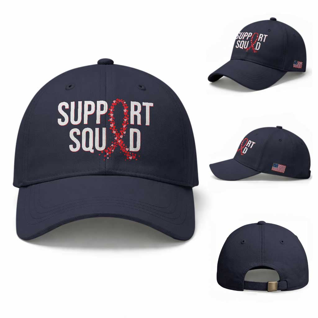 HIV AIDS Awareness Fighter Baseball Cap Support Squad Gift