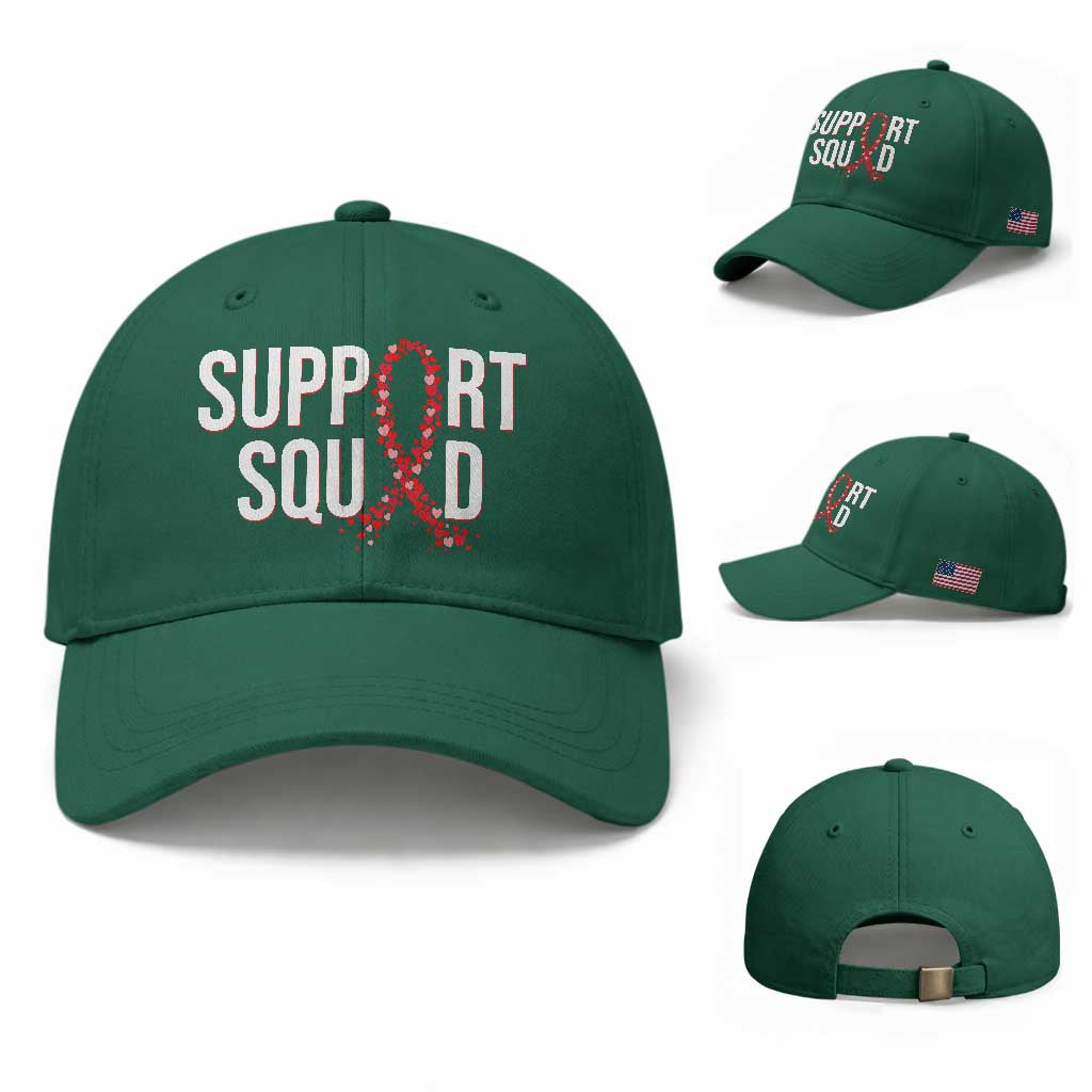 HIV AIDS Awareness Fighter Baseball Cap Support Squad Gift