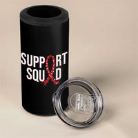 HIV AIDS Awareness Fighter 4 in 1 Can Cooler Tumbler Support Squad Gift - Wonder Print Shop