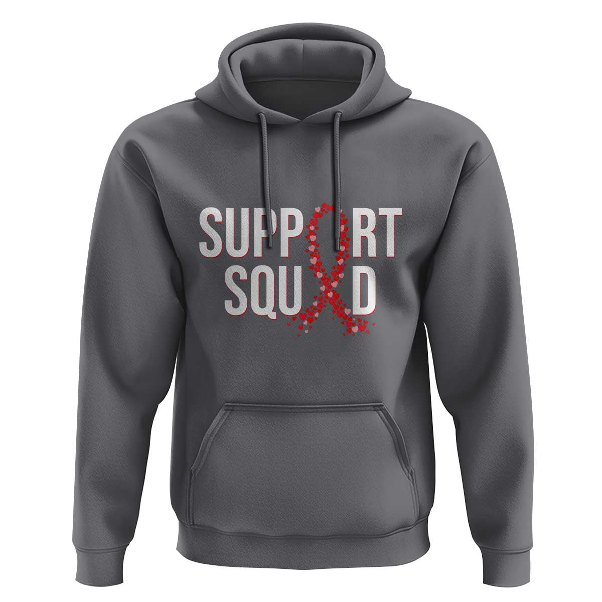 HIV AIDS Awareness Fighter Hoodie Support Squad Gift - Wonder Print Shop