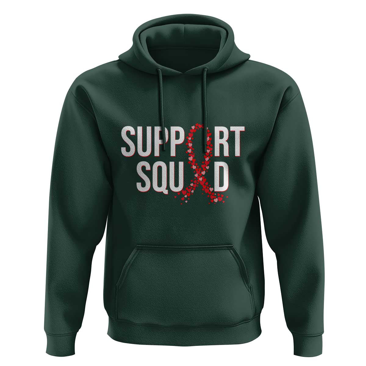 HIV AIDS Awareness Fighter Hoodie Support Squad Gift - Wonder Print Shop
