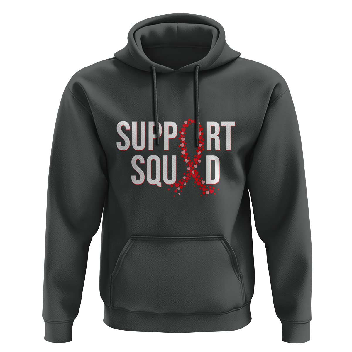 HIV AIDS Awareness Fighter Hoodie Support Squad Gift - Wonder Print Shop