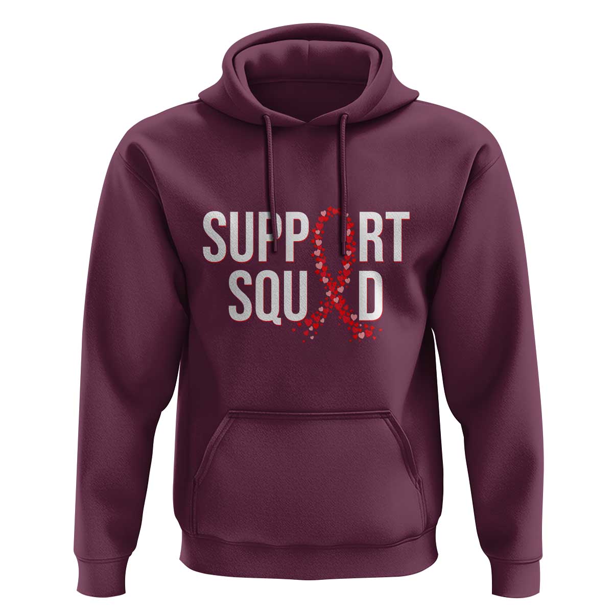HIV AIDS Awareness Fighter Hoodie Support Squad Gift - Wonder Print Shop