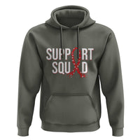 HIV AIDS Awareness Fighter Hoodie Support Squad Gift - Wonder Print Shop