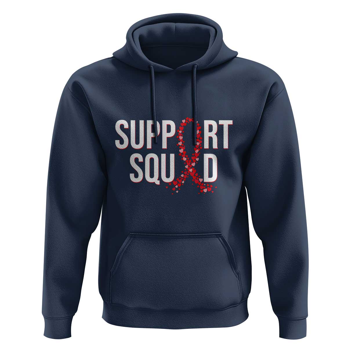 HIV AIDS Awareness Fighter Hoodie Support Squad Gift - Wonder Print Shop