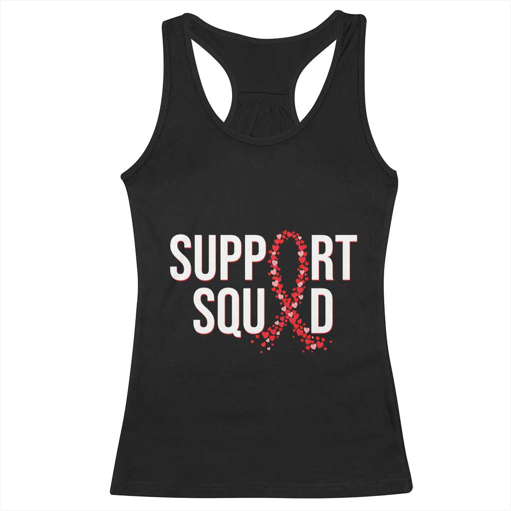 HIV AIDS Awareness Fighter Racerback Tank Top Support Squad Gift - Wonder Print Shop