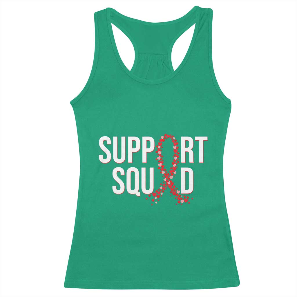HIV AIDS Awareness Fighter Racerback Tank Top Support Squad Gift - Wonder Print Shop