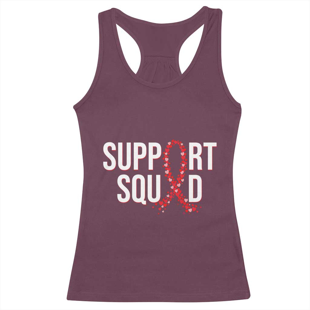 HIV AIDS Awareness Fighter Racerback Tank Top Support Squad Gift - Wonder Print Shop