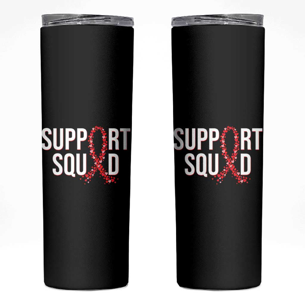 HIV AIDS Awareness Fighter Skinny Tumbler Support Squad Gift - Wonder Print Shop