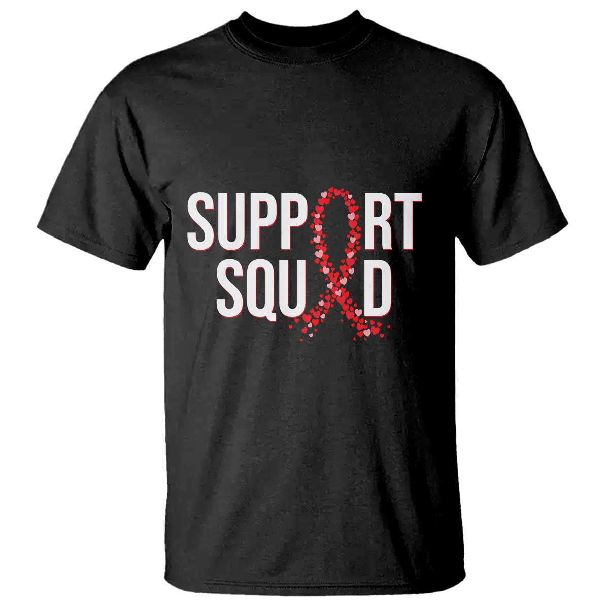 HIV AIDS Awareness Fighter T Shirt Support Squad Gift - Wonder Print Shop